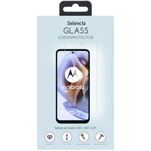 Selencia - Tempered Glass Screenprotector voor Motorola Moto G31 / G41 / G71 - Transparent