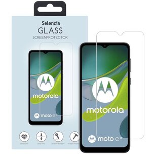 Selencia - Tempered Glass Screenprotector voor Motorola Moto E13 - Transparent