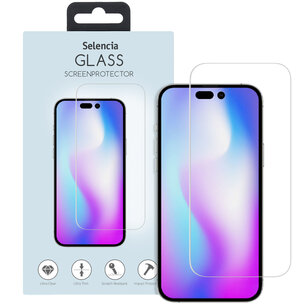 Selencia - Tempered Glass Screenprotector voor Apple iPhone 14 Pro - Transparent