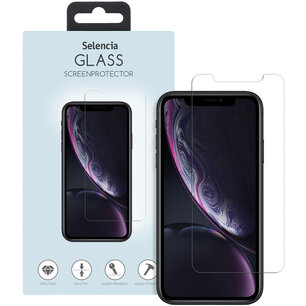Selencia - Tempered Glass Screenprotector voor Apple iPhone 12 (Pro) / 11 / Xr - Transparent