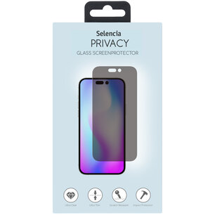 Selencia - Tempered Glass Privacy Screenprotector voor Apple iPhone 14 Pro - Transparent