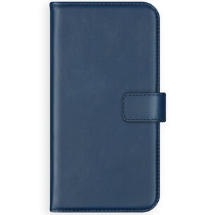 Selencia - Genuine Leather Bookcase pour Samsung Galaxy S8 - Blue