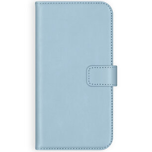 Selencia - Genuine Leather Bookcase voor Samsung Galaxy A50 / A30s - Air Blue