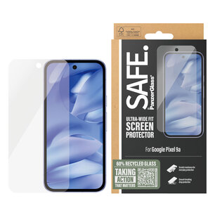 SAFE by PanzerGlass - Ultra-Wide Fit Screenprotector voor Google Pixel 9a - Transparent