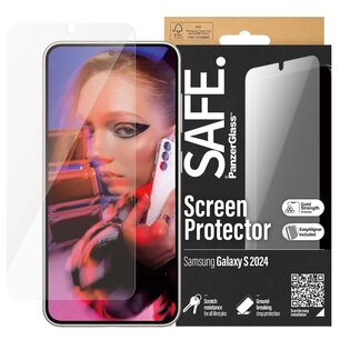 SAFE by PanzerGlass - Ultra-Wide Fit Screenprotector Refresh incl. applicator voor Samsung Galaxy S24 - Transparent