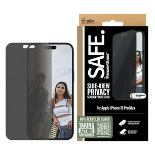 SAFE by PanzerGlass - Privacy Screenprotector Ultra Wide Fit met applicator voor Apple iPhone 16 Pro Max - Transparent