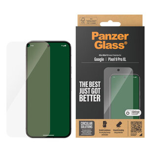 PanzerGlass - Ultra-Wide Fit Anti-Bacterial Screenprotector voor Google Pixel 9 Pro XL - Transparent