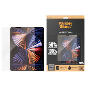 PanzerGlass - Ultra Wide Fit Screenprotector voor Apple iPad Pro 12.9 (2022) / Pro 12.9 (2021) - Transparent