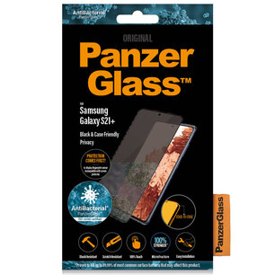 PanzerGlass - Case Friendly Privacy Anti-Bacterial Screenprotector voor Samsung Galaxy S21 Plus - Transparent