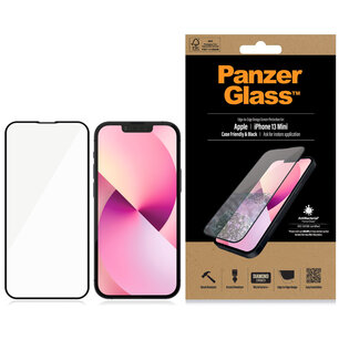 PanzerGlass - Anti-Bacterial CaseFriendly Screenprotector voor Apple iPhone 13 Mini - Transparent