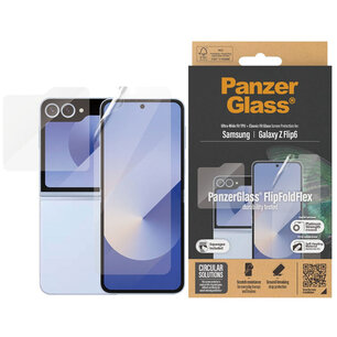 PanzerGlass - Anti-Bacterial Case Friendly Screenprotector voor Samsung Galaxy Z Flip 6 / Flip 7 FE - Transparent