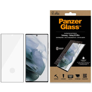 PanzerGlass - Anti-Bacterial Case Friendly Screenprotector voor Samsung Galaxy S22 Ultra - Transparent