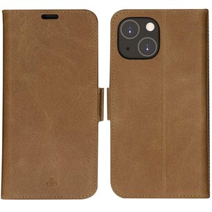 dbramante1928 - Copenhagen Bookcase voor Apple iPhone 14 - Brown