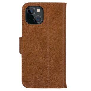 dbramante1928 - Copenhagen Bookcase voor Apple iPhone 13 - Brown