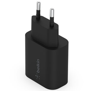 Belkin - USB-C Wall Charger - 25W - Black Belkin - USB-C Wall Charger - 25W - Black