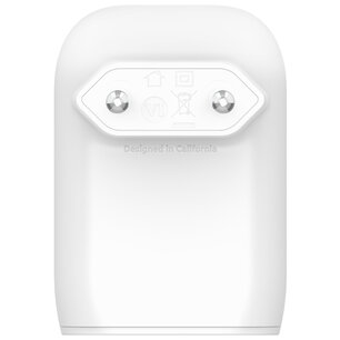Belkin - Boost Charge Dual USB -C (25W) and USB-A (12W) Wall Charger - 37W - White Belkin - Boost Charge Dual USB -C (25W) and USB-A (12W) Wall Charger - 37W - White