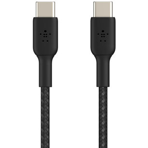 Belkin - Boost Charge Braided USB-C naar USB-C kabel - 1 m - Black
