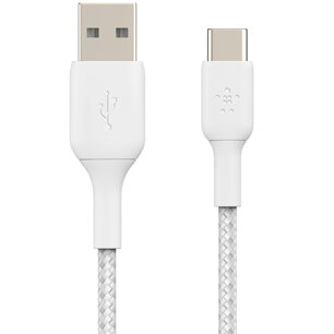 Belkin - Boost Charge Braided USB-C naar USB kabel - 1 m - White