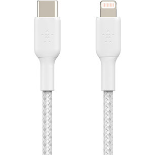Belkin - Boost Charge Braided Lightning naar USB-C kabel - 2 m - White