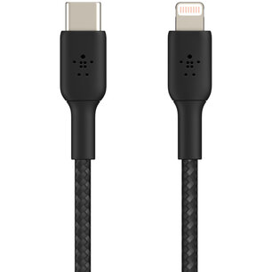 Belkin - Boost Charge Braided Lightning naar USB-C kabel - 1 m - Black