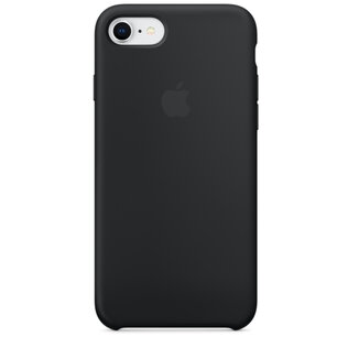 Apple - Silicone Backcover for Apple iPhone SE (2022 / 2020) / 8 / 7 - Black