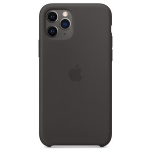 Apple - Silicone Backcover for Apple iPhone 11 Pro - Black