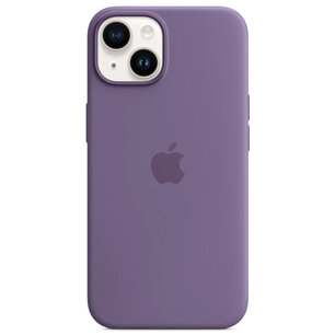 Apple - Silicone Backcover MagSafe voor Apple iPhone 14 - Iris Purple