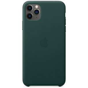Apple - Leather Backcover for Apple iPhone 11 Pro Max - Forest Green