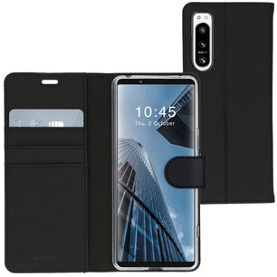Accezz - Wallet Softcase Bookcase voor Sony Xperia 5 IV - Black