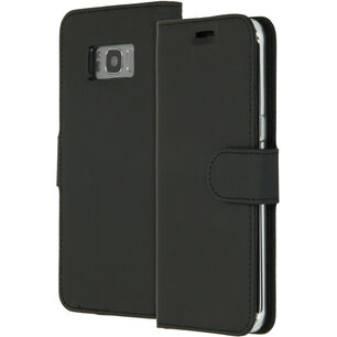 Accezz - Wallet Softcase Bookcase for Samsung Galaxy S8 - Black Accezz - Wallet Softcase Bookcase for Samsung Galaxy S8 - Black