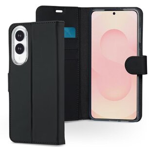 Accezz - Wallet Softcase Bookcase voor Samsung Galaxy S25 Edge - Black