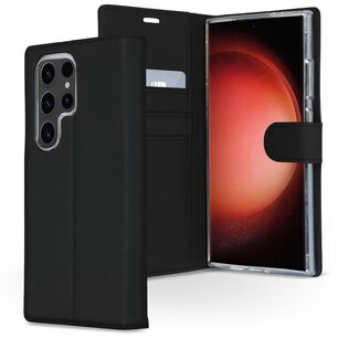 Accezz - Wallet Softcase Bookcase voor Samsung Galaxy S24 Ultra - Black
