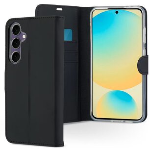 Accezz - Wallet Softcase Bookcase pour Samsung Galaxy S24 FE - Black