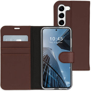 Accezz - Wallet Softcase Bookcase voor Samsung Galaxy S23 Plus - Brown