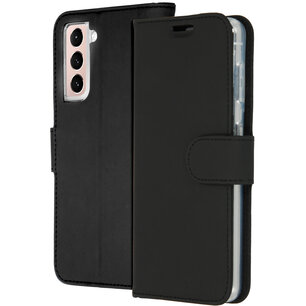 Accezz - Wallet Softcase Bookcase for Samsung Galaxy S21 Plus - Black