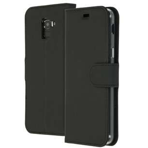 Accezz - Wallet Softcase Bookcase for Samsung Galaxy J6 - Black Accezz - Wallet Softcase Bookcase for Samsung Galaxy J6 - Black