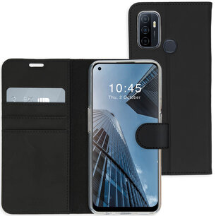 Accezz - Wallet Softcase Bookcase for OPPO A53 / OPPO A53s - Black