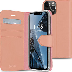 Accezz - Wallet Softcase Bookcase for Apple iPhone 13 Pro - Rose Gold