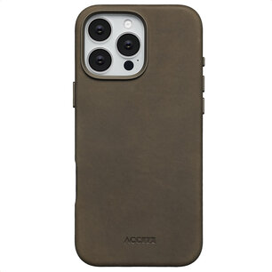 Accezz - Vintage Leather Magsafe Backcover voor Apple iPhone 16 Pro Max - Rustic Brown