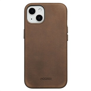 Accezz - Vintage Leather Magsafe Backcover voor Apple iPhone 13 - Rustic Brown
