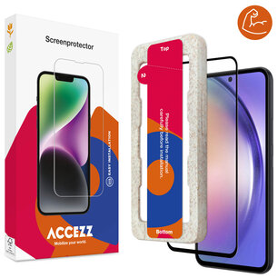 Accezz - Triple Strong Full Cover Glas Screenprotector met applicator pour Samsung Galaxy A54 (5G) / S23 FE - Transparent