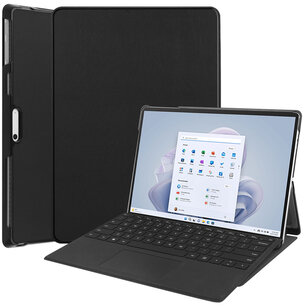 Accezz - Trifold Bookcase voor Microsoft Surface Pro 9 / Pro 10 / Pro 11 - Black