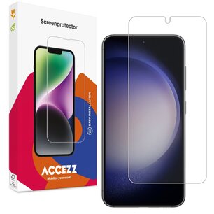 Accezz - Tempered Glass Screenprotector pour Samsung Galaxy S22 / S23 - Transparent