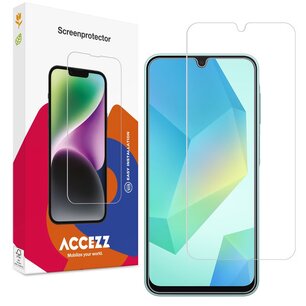 Accezz - Tempered Glass Screenprotector pour Samsung Galaxy A16 / A17 / A26 - Transparent
