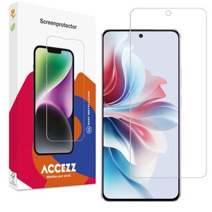 Accezz - Tempered Glass Screenprotector pour OPPO Reno 11 F - Transparent