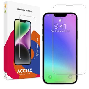 Accezz - Tempered Glass Screenprotector pour Apple iPhone 13 Mini - Transparent
