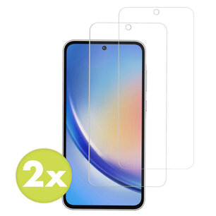 Accezz - Tempered Glass Screenprotector 2-pack pour Samsung Galaxy A35 / A55 - Transparent