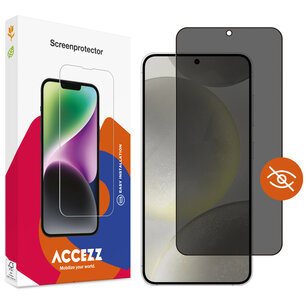 Accezz - Tempered Glass Privacy Screenprotector pour Samsung Galaxy S24 / S25 - Transparent Accezz - Tempered Glass Privacy Screenprotector pour Samsung Galaxy S24 / S25 - Transparent