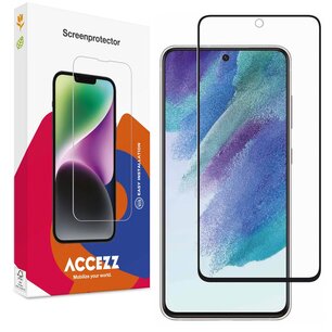 Accezz - Tempered Glass Full Cover Screenprotector pour Samsung Galaxy S21 FE - Transparent Accezz - Tempered Glass Full Cover Screenprotector pour Samsung Galaxy S21 FE - Transparent