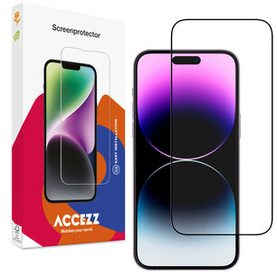 Accezz - Tempered Glass Full Cover Screenprotector pour Apple iPhone 15 Pro Max - Transparent Accezz - Tempered Glass Full Cover Screenprotector pour Apple iPhone 15 Pro Max - Transparent